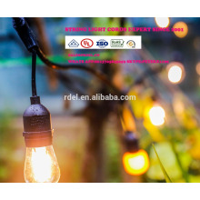 LST-184 String Lights with Clear Bulbs, UL listed Backyard Patio Lights, Hanging Indoor/Outdoor String Light